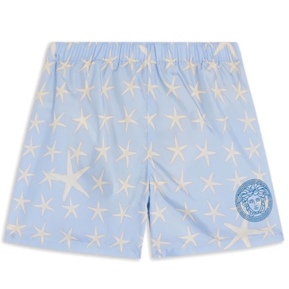 Versace Boys Medusa Head-Motif Swim Shorts